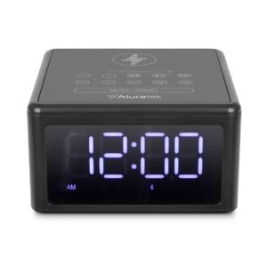 Wireless+Charging+FM+Clock+Radio+with+Bluetooth+Streaming