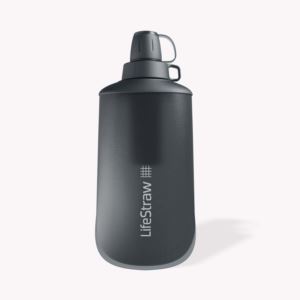 Peak+650ml+Collapsible+Squeeze+Bottle+w%2F+Filter+Dark+Mountain+Gray