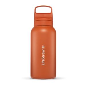 LifeStraw+Go+1L+Stainless+Steel+Filtered+Water+Bottle+Kyoto+Orange