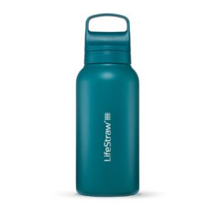 LifeStraw+Go+1L+Stainless+Steel+Filtered+Water+Bottle+Laguna+Teal