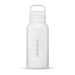 LifeStraw+Go+1L+Stainless+Steel+Filtered+Water+Bottle+Polar+White