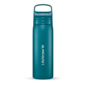 LifeStraw+Go+18oz+Stainless+Steel+Water+Filter+Bottle+Laguna+Teal