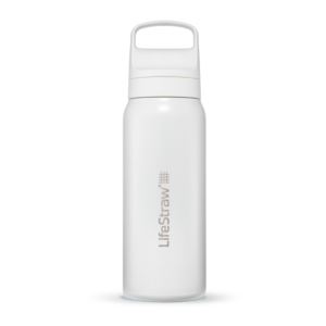 LifeStraw+Go+24oz+Stainless+Steel+Filtered+Water+Bottle+Polar+White