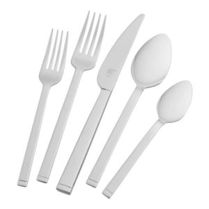 Zwilling+Flatware+Sets+Squared+45Pc+18%2F10+Stainless+Steel+Flatware+Set