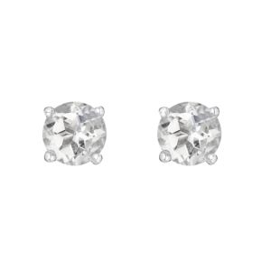 LALI+Jewels+K+White+Gold+White+Topaz+Earring