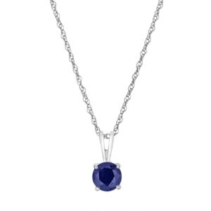 LALI+Jewels+K+White+Gold+Sapphire+Pendant+With+Chain