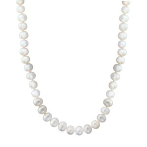 LALI+Jewels+K+Yellow+Gold+White+Fresh+Water+Pearl+Necklace