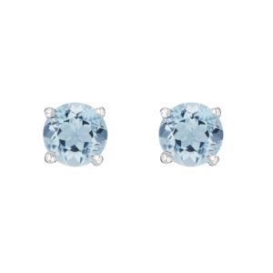 LALI+Jewels+K+White+Gold+Aquamarine+Earring
