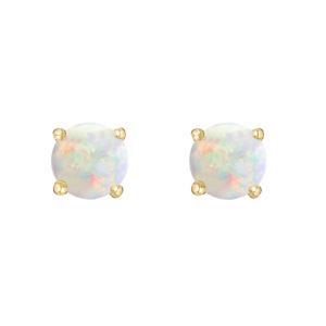 LALI+Jewels+K+Yellow+Gold+Australian+Opal+Earring