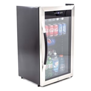 108+Can+3.0+Cubic+Foot+Beverage+Center+Fridge+w%2F+Double+Pane+Door