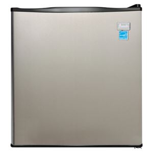 1.7+Cu.+Ft.+Compact+Refrigerator+Stainless+Steel+w%2F+Black+Cabinet