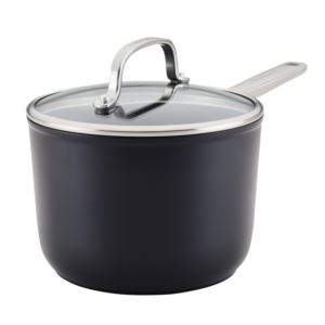 3qt+Hard+Anodized+Induction+Nonstick+Covered+Saucepan
