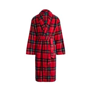 Stewart+Plaid+Plush+Microfiber+Robe+LXL