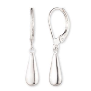 Sterling+Silver+Teardrop+Earrings