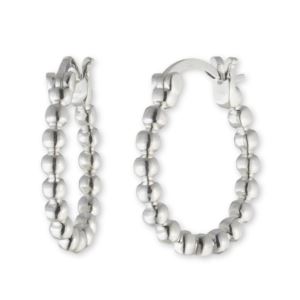 Sterling+Silver+Bead+Hoop