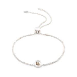 Sterling+Silver+Padlock+Slider+Bracelet