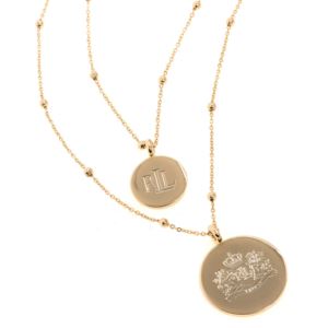 Tworow+Logo+Pendant+in+Gold