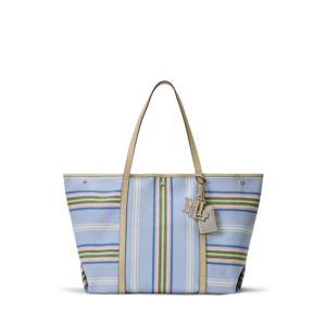 Striped+Twill+Large+Emerie+Tote
