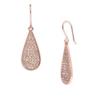 Pave+Teardrop+Earrings+in+Rosegold
