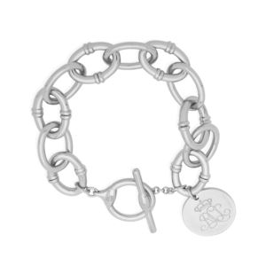 Lauren+Silver+Rolo+Bracelet+with+Charm