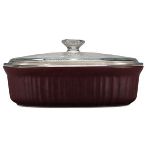 French+Colors+2.5qt+Oval+Baking+Dish+w%2F+Lid+Cabernet