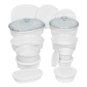 French+White+20pc+Ceramic+Bakeware+Set