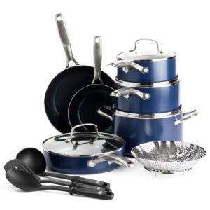 Classic+14pc+Nonstick+Ceramic+Cookware+Set+Blue