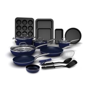 20pc+Toxin+Free+Ceramic+Nonstick+Cookware+Set