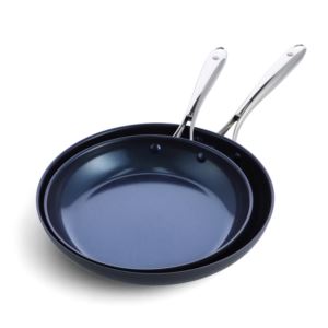 2pc+Hard-Anodized+Aluminum+Nonstick+Frying+Pan+Set