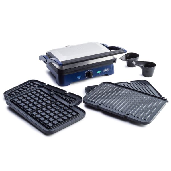 Sizzle Griddle Deluxe Pro Ceramic Nonstick Griddle w/ Waffle/Grill
