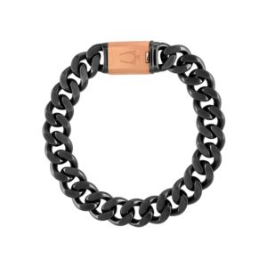 Latin+GRAMMY+mm+Gumetal+Rose+Gold+Stainless+Steel+Bracelet