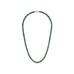 Classic+Green+Malachite+Hematite+Beaded+Necklace