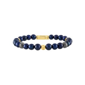 Marine+Star+Navy+Freshwater+Pearl+GoldTone+Bracelet
