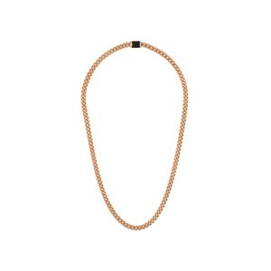 Latin+GRAMMY+Classic+mm+Stainless+Steel+Curb+Chain+Necklace+Rose+GoldTone