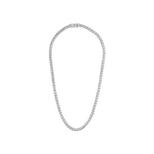 Bulova+Link+mm+Polished+Stainless+Steel+Necklace+SilverTone