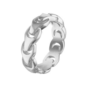 Bulova+Link+Sterling+Silver+Ring+Size
