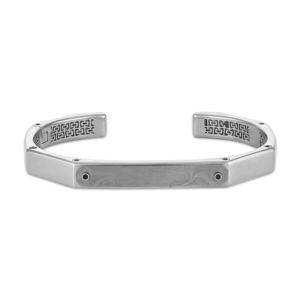 Marc+Anthony+Sterling+Silver+Damascus+Steel+Cuff+Icon+Bracelet