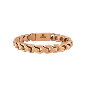Bulova+Link+mm+RoseTone+Satin+Finish+Stainless+Steel+Bracelet