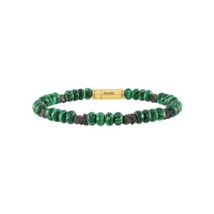 Classic+Green+Malachite+Beaded+Bracelet