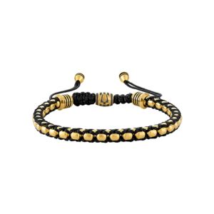 Icon+GoldTone+Black+Cord+Bolo+Bracelet