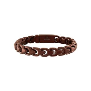 Bulova+Link+mm+Chocolate+Brown+IP+Stainless+Steel+Bracelet