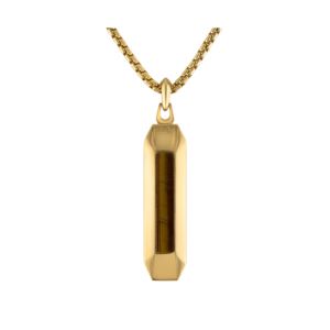 Marine+Star+GoldTone+Stainless+Steel+Dog+Tag+Pendant+Necklace