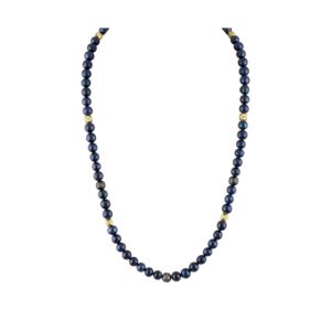 Classic+Navy+Freshwater+Pearls+Beaded+Necklace
