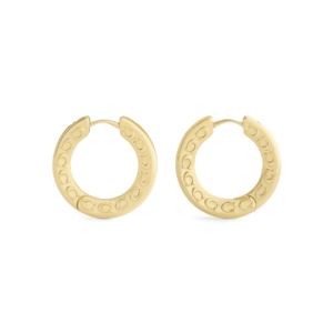 Signature+C+Hoop+Earrings+Gold