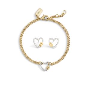 Petite+Carabiner+Heart+Bracelet+and+Earrings