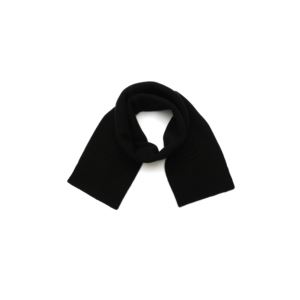 Embossed+C+Knit+Muffler+Black