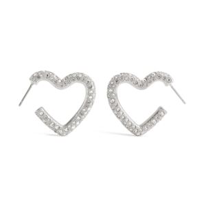 Pave+Heart+Hoops