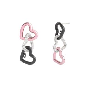 Heart+Link+Drop+Earrings