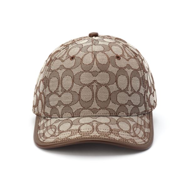 ◆Coach◆ Signature jacquard base ball hat CH788 CHR Jacquard Baseball Cap Oak Size XS/S
