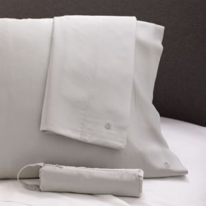 Satin+Standard+Travel+Pillowcase+Pair+Gray